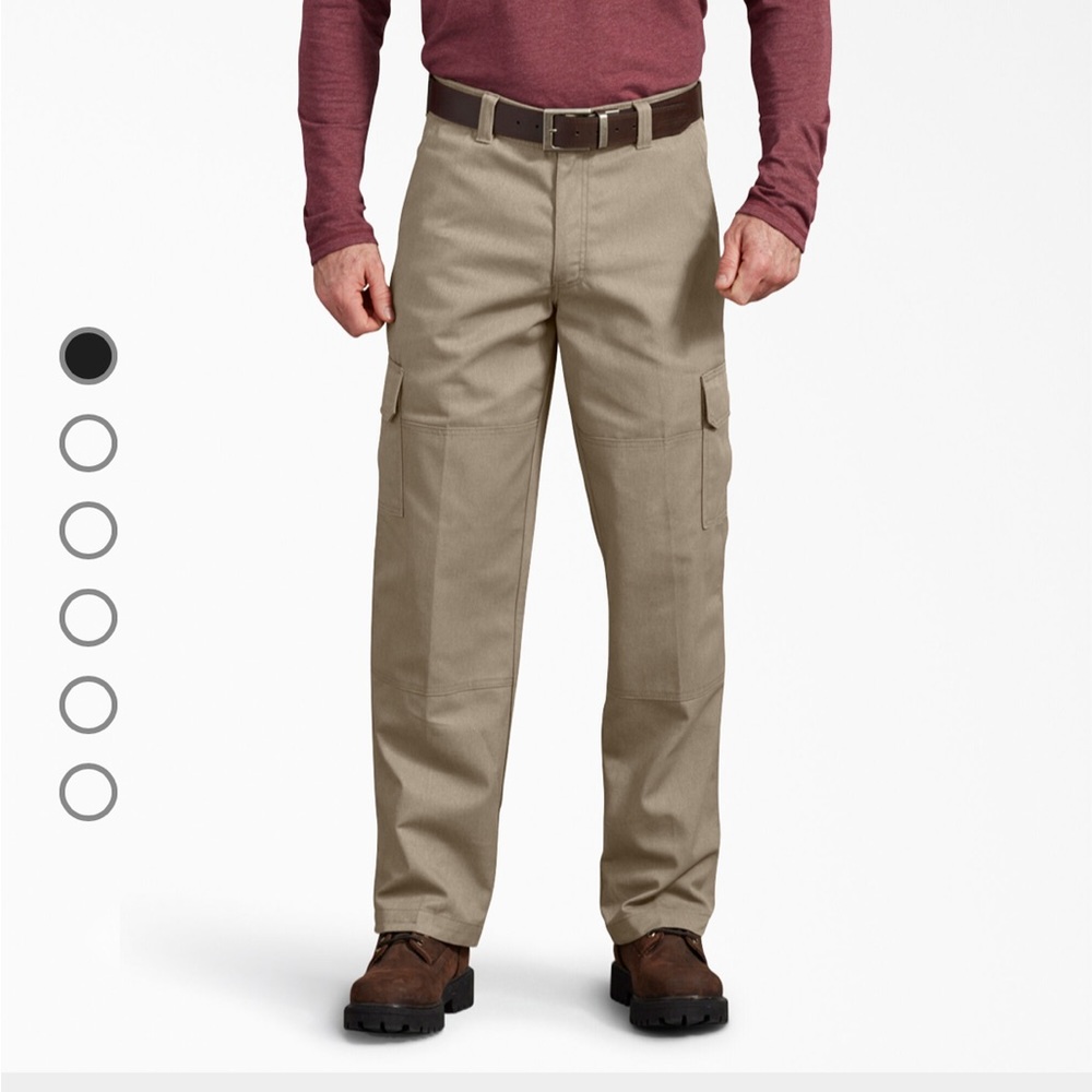Tan Dickies Cargo Pants. Size 33x32